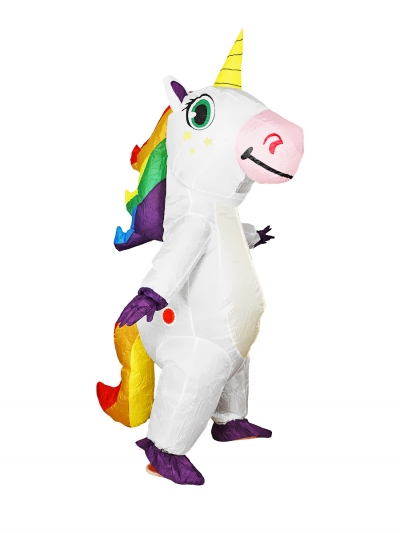 Надувной костюм Единорог, белый-3
